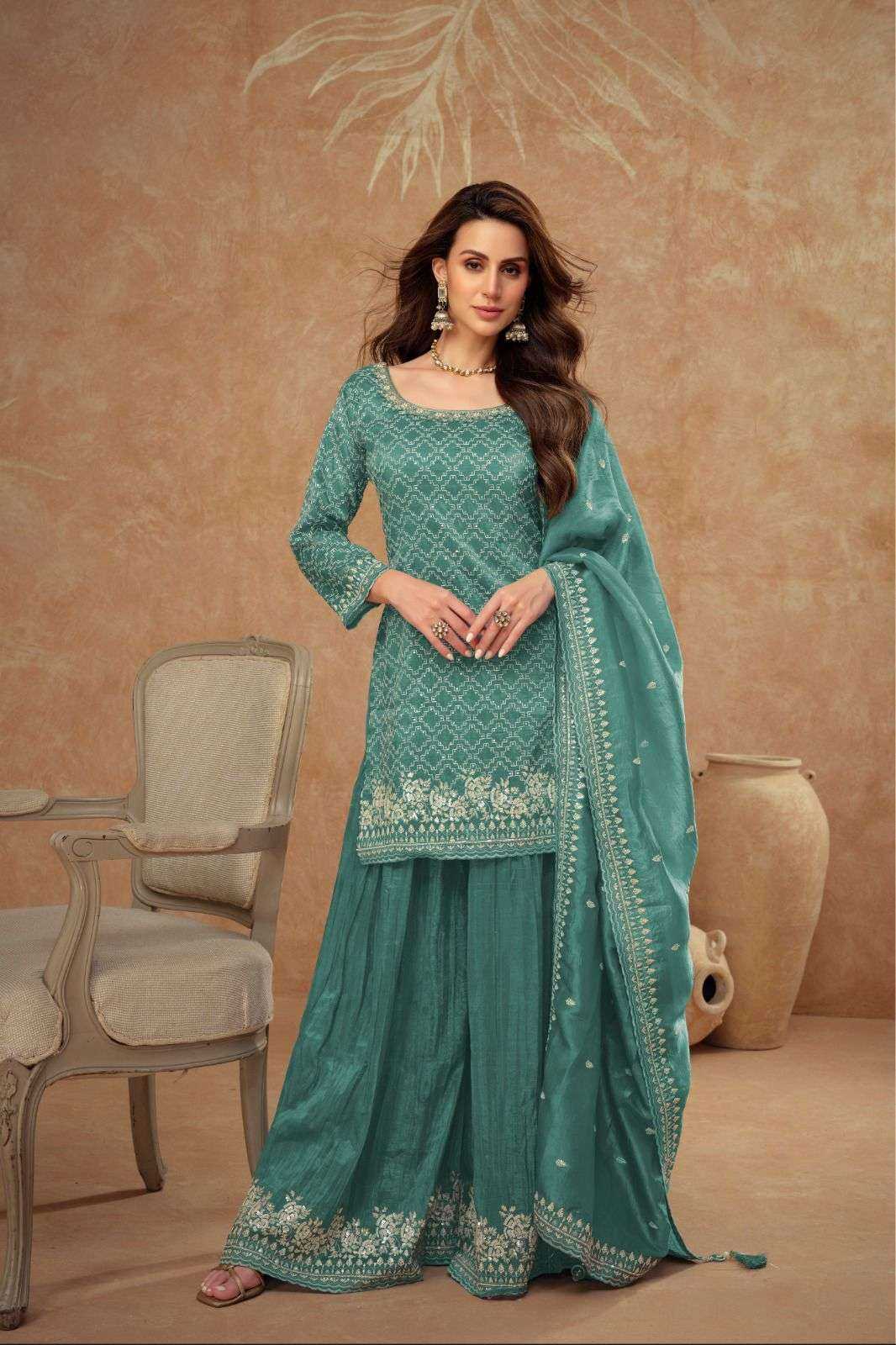 GULKAYRA  DESIGNER PRESENT DAISY READY TO FESTIVAL WEAR DESIGNER SUIT IN WHOLESALE RATE IN SURAT - SAI DRESSES