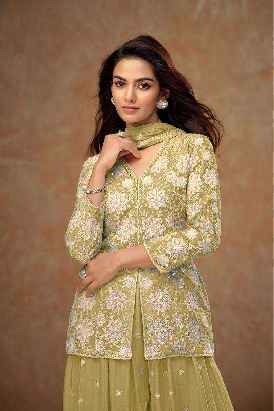 GULKAYRA DESIGNER PRESENT FIRDOUS READY TO FESTIVAL WEAR DESIGNER SUIT IN WHOLESALE RATE IN SURAT - SAI DRESSES