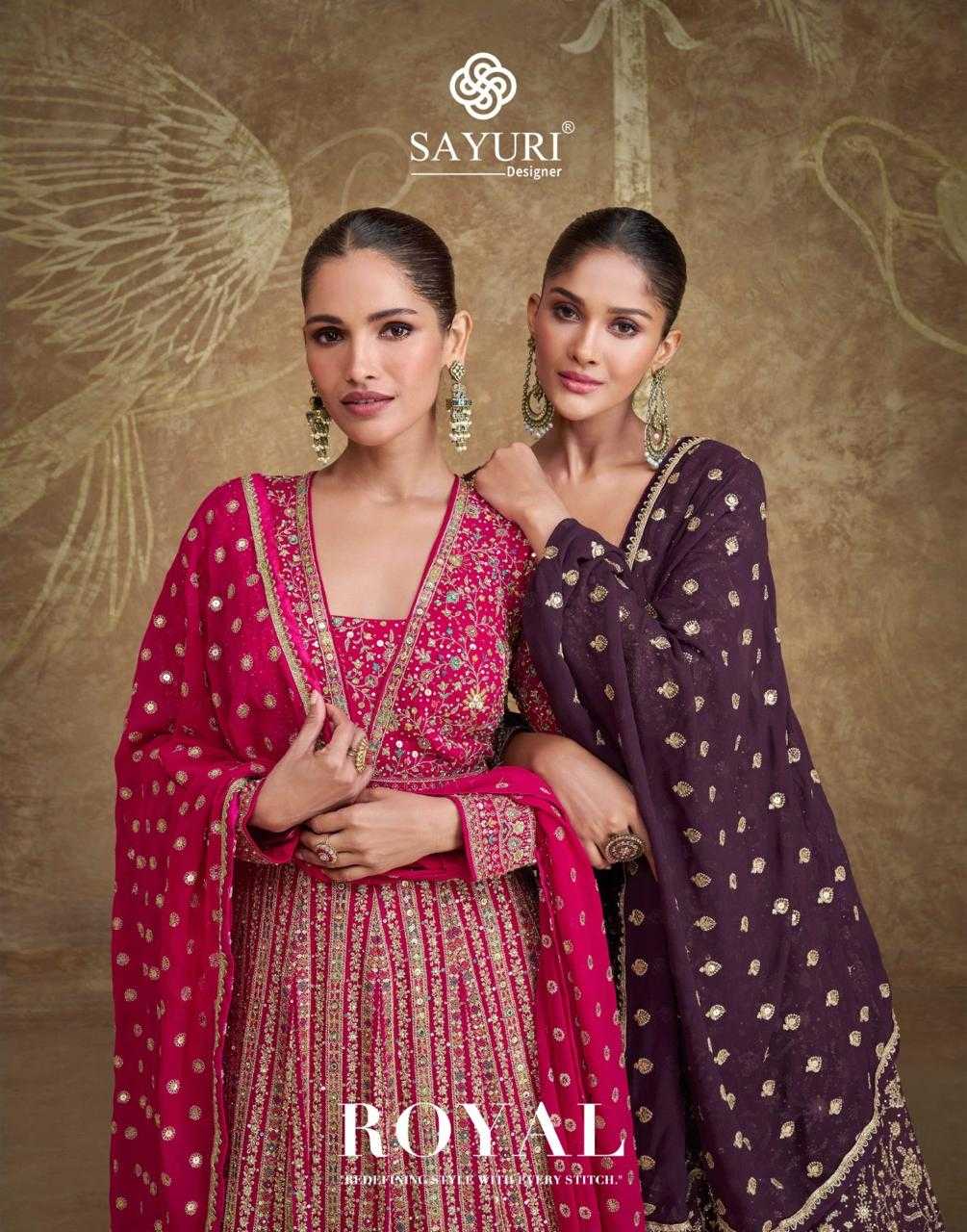 SAYURI DESIGNER PRESENT ROYAL READY TO FESTIVAL WEAR DESIGNER SUIT IN WHOLESALE RATE IN SURAT - SAI DRESSES