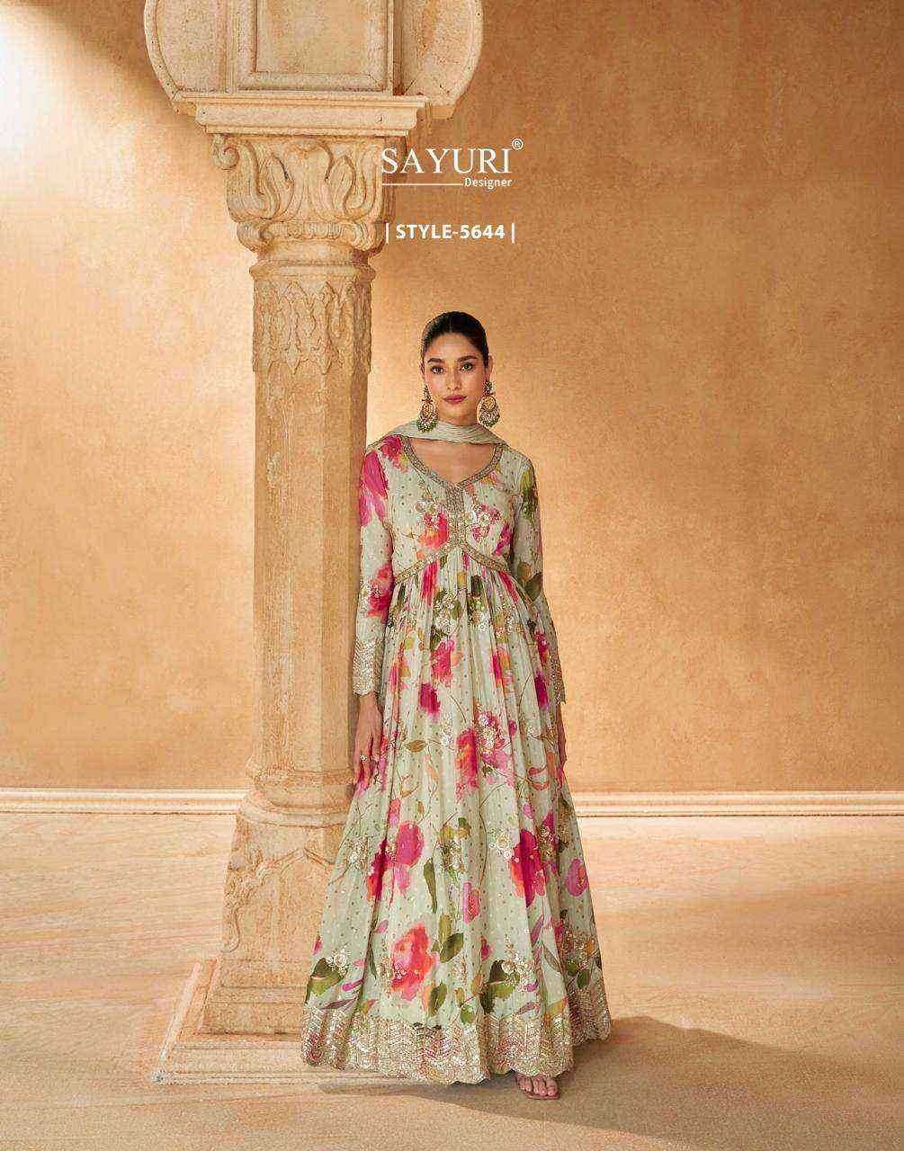 SAYURI DESIGNER PRESENT SAANJ READY TO FESTIVAL WEAR DESIGNER SUIT IN WHOLESALE RATE IN SURAT - SAI DRESSES