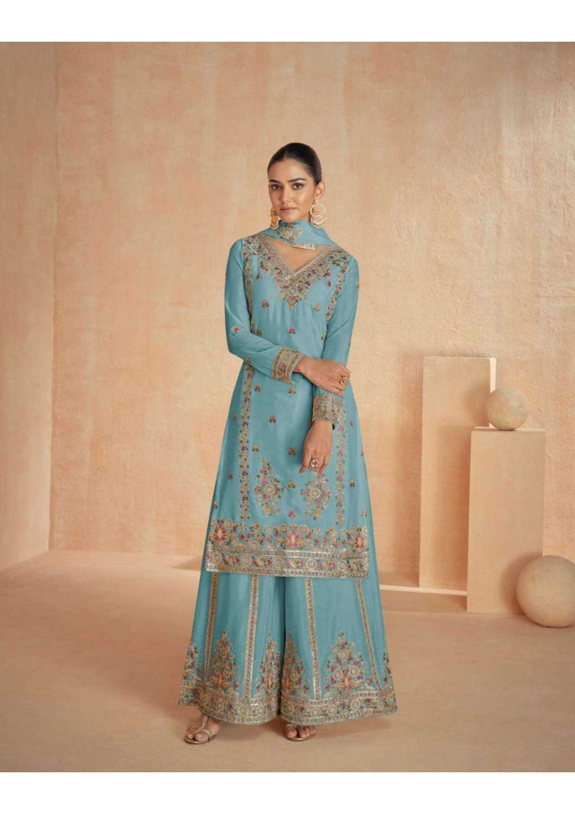 AASHIRWAD CREATION PRESENT RINAAZ READY TO FESTIVE WEAR DESIGNER SUIT IN WHOLESALE RATE IN SURAT - SAI DRESSES