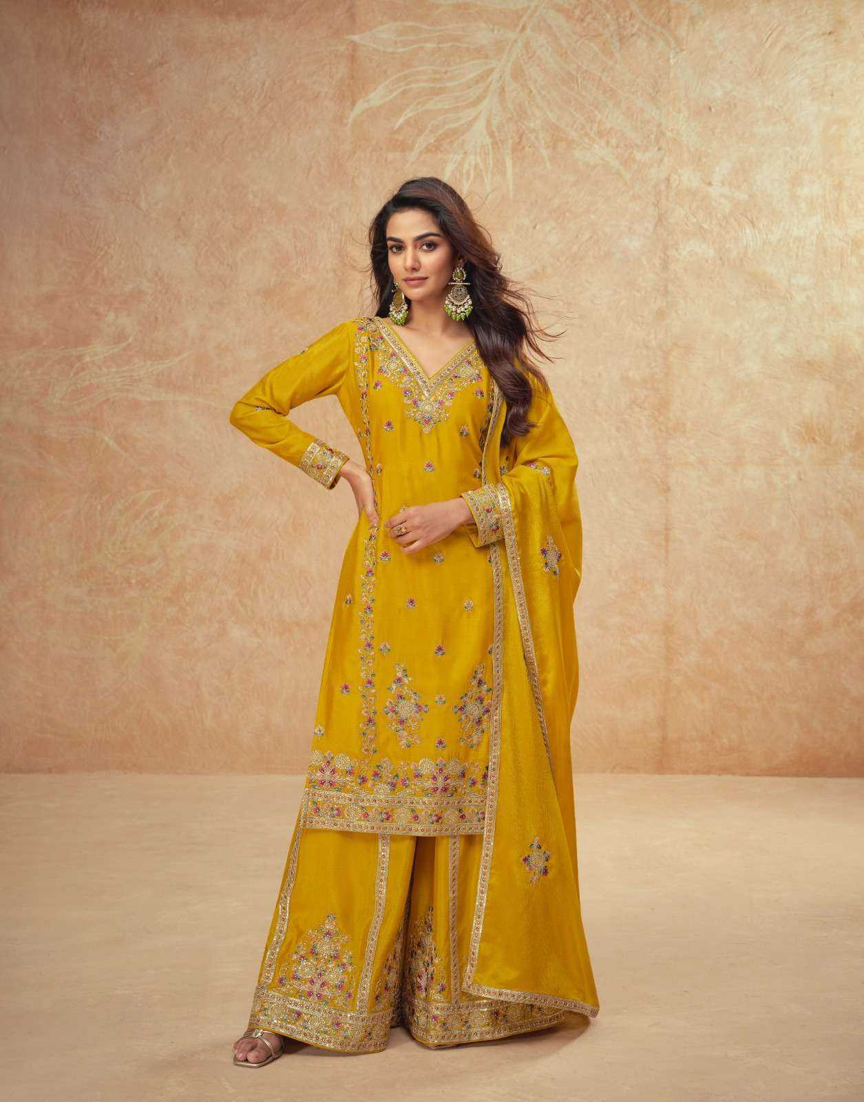 AASHIRWAD CREATION PRESENT GUZARISH READY TO FESTIVE WEAR DESIGNER SUIT IN WHOLESALE RATE IN SURAT - SAI DRESSES