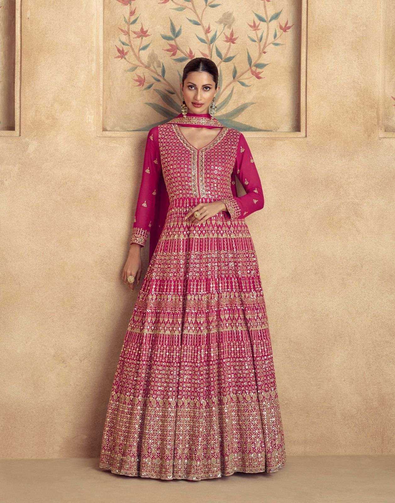 AASHIRWAD CREATION PRESENT MAHARANI READY TO FESTIVE WEAR DESIGNER SUIT IN WHOLESALE RATE IN SURAT - SAI DRESSES