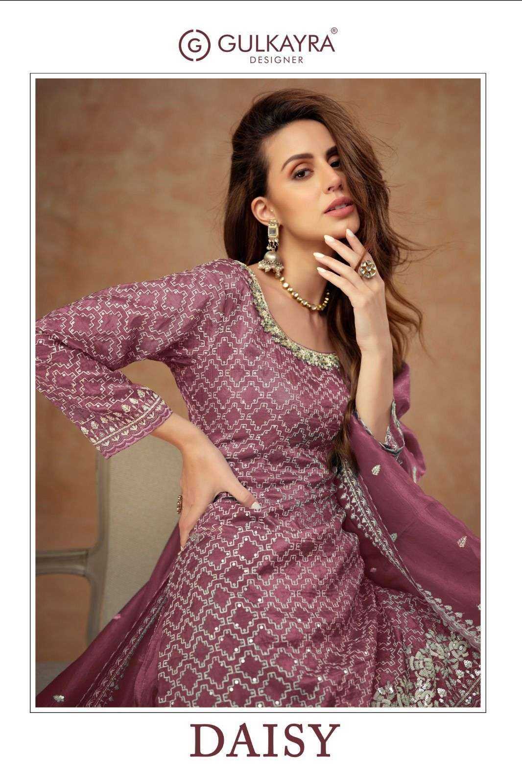 GULKAYRA DESIGNER PRESENT DAISY READY TO FESTIVE WEAR DESIGNER SUIT IN WHOLESALE RATE IN SURAT - SAI DRESSES