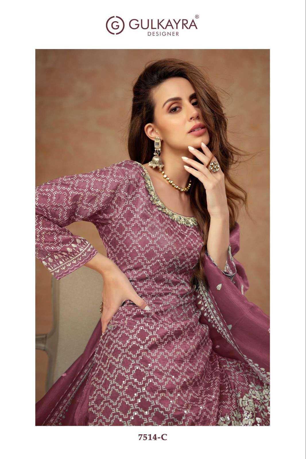 GULKAYRA DESIGNER PRESENT DAISY READY TO FESTIVE WEAR DESIGNER SUIT IN WHOLESALE RATE IN SURAT - SAI DRESSES