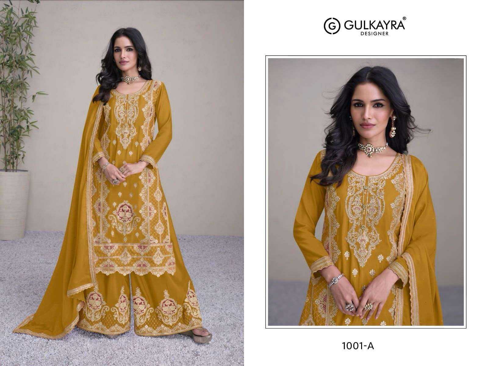 GULKAYRA DESIGNER PRESENT HIRWA READY TO FESTIVE WEAR DESIGNER SUIT IN WHOLESALE RATE IN SURAT - SAI DRESSES