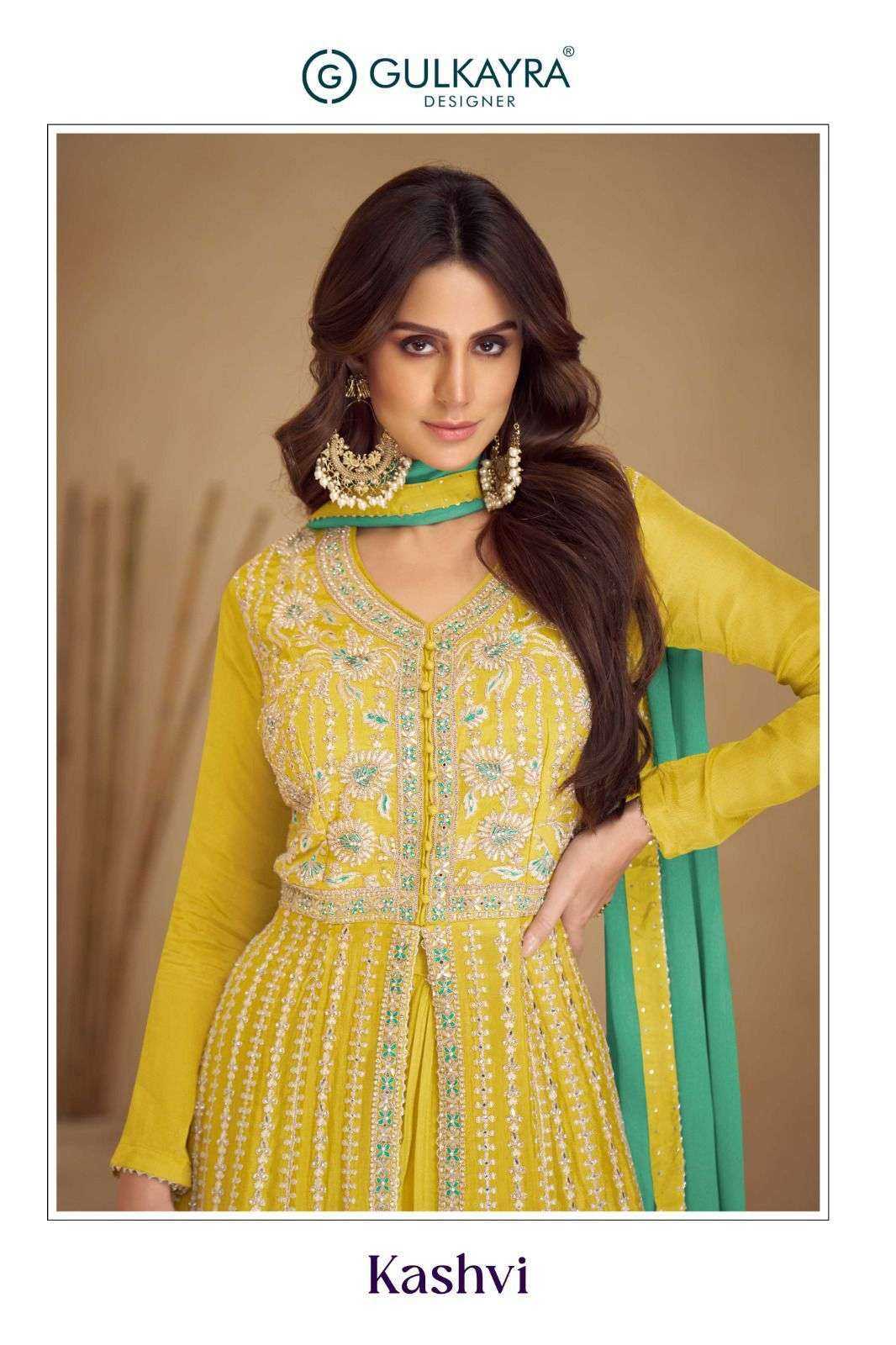 GULKAYRA DESIGNER PRESENT KASHVI READY TO FESTIVE WEAR DESIGNER SUIT IN WHOLESALE RATE IN SURAT - SAI DRESSES