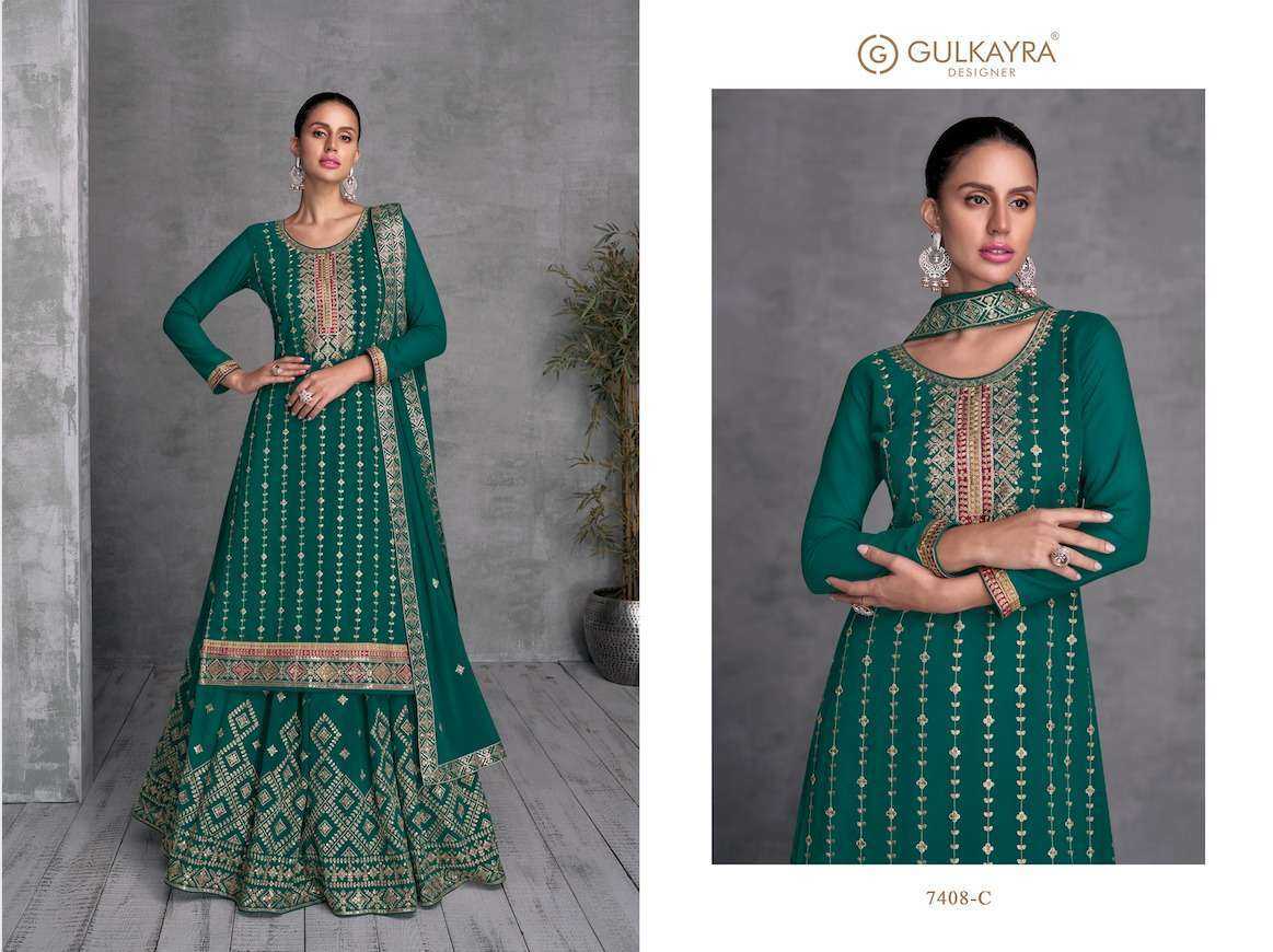 GULKAYRA DESIGNER PRESENT TRISHA READY TO FESTIVE WEAR DESIGNER SUIT IN WHOLESALE RATE IN SURAT - SAI DRESSES