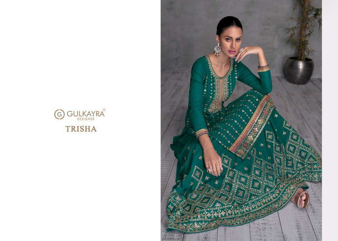 GULKAYRA DESIGNER PRESENT TRISHA READY TO FESTIVE WEAR DESIGNER SUIT IN WHOLESALE RATE IN SURAT - SAI DRESSES