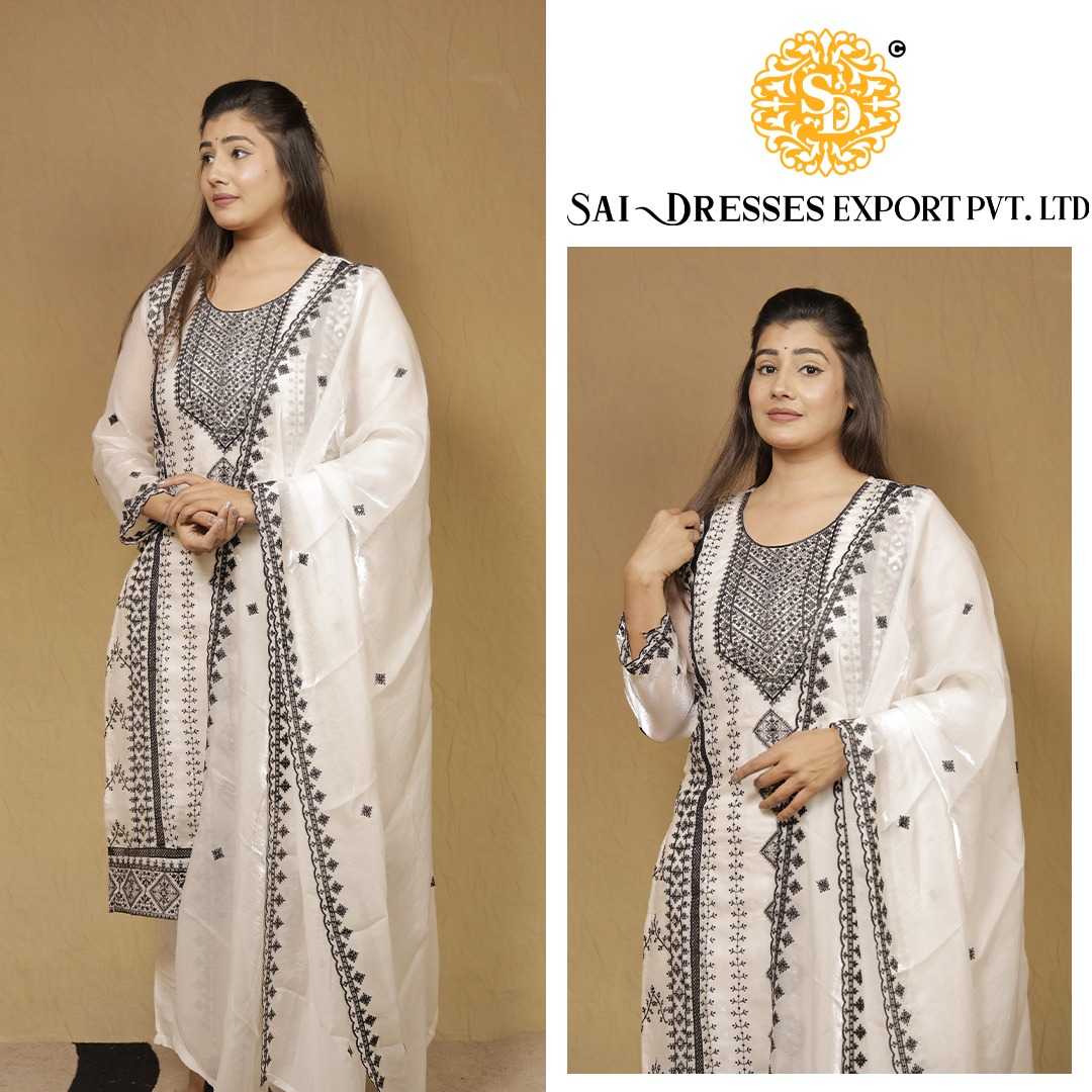 SAI DRESSES PRESENT D.NO 7800  READY TO FESTIVE WEAR STRAIGHT CUT KURTI WITH PANT STYLE DESIGNER 3 PIECE COMBO SUITS IN WHOLESALE RATE  IN SURAT