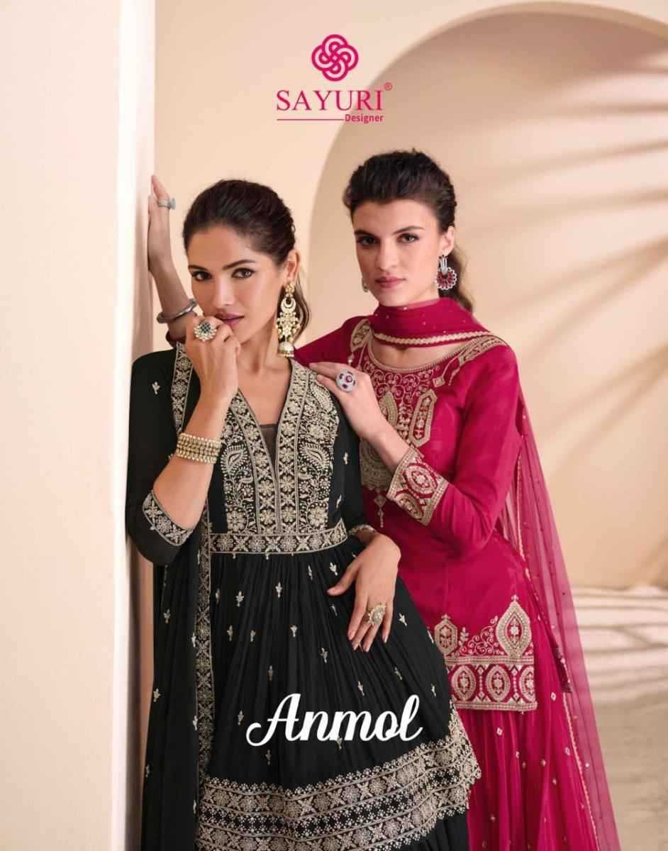 SAYURI DESIGNER PRESENT ANMOL READY TO FESTIVE WEAR DESIGNER SUIT IN WHOLESALE RATE IN SURAT - SAI DRESSES