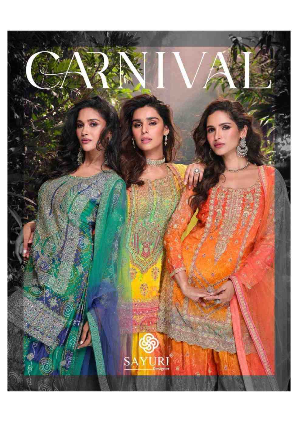 SAYURI DESIGNER PRESENT CARNIVAL READY TO FESTIVE WEAR DESIGNER SUIT IN WHOLESALE RATE IN SURAT - SAI DRESSES