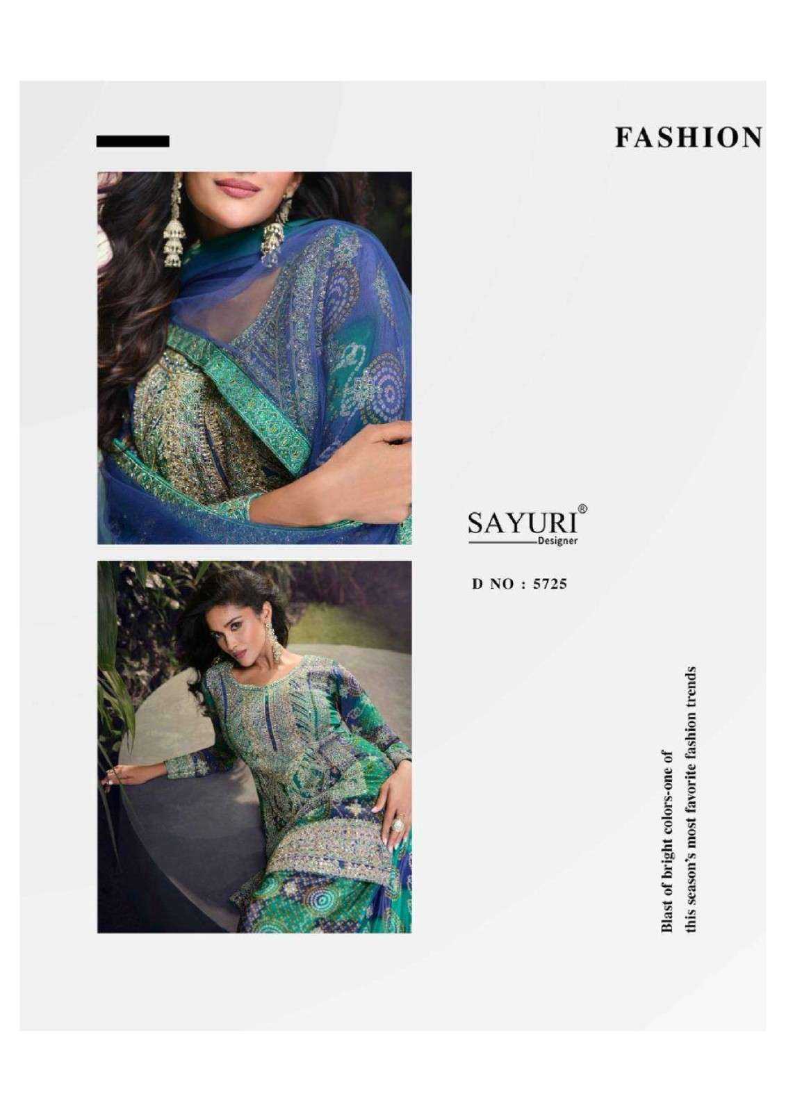 SAYURI DESIGNER PRESENT CARNIVAL READY TO FESTIVE WEAR DESIGNER SUIT IN WHOLESALE RATE IN SURAT - SAI DRESSES