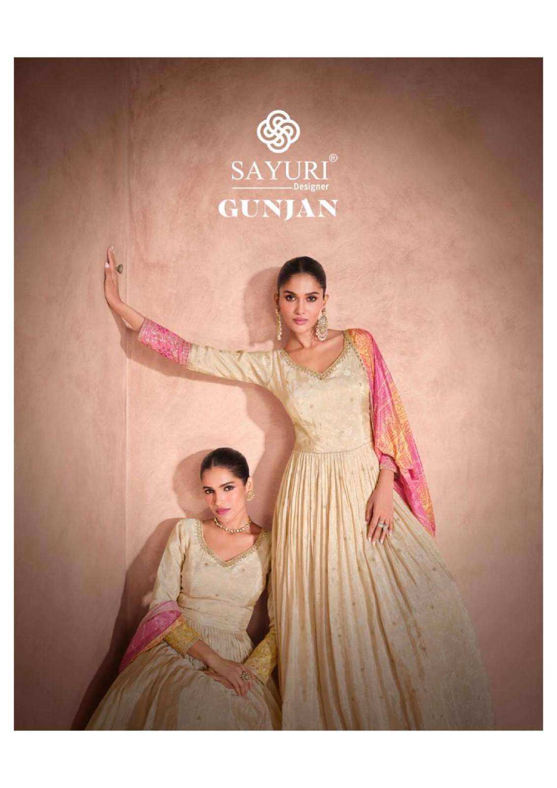 SAYURI DESIGNER PRESENT GUNJAN READY TO FESTIVE WEAR DESIGNER SUIT IN WHOLESALE RATE IN SURAT - SAI DRESSES