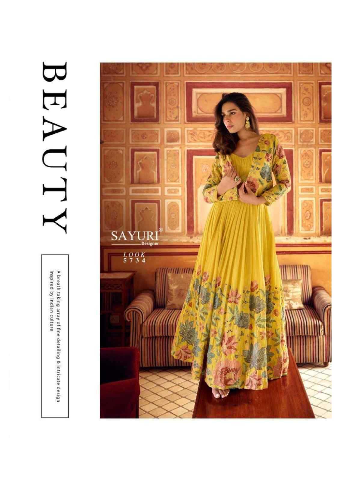 SAYURI DESIGNER PRESENT INDIRA READY TO FESTIVE WEAR DESIGNER SUIT IN WHOLESALE RATE IN SURAT - SAI DRESSES