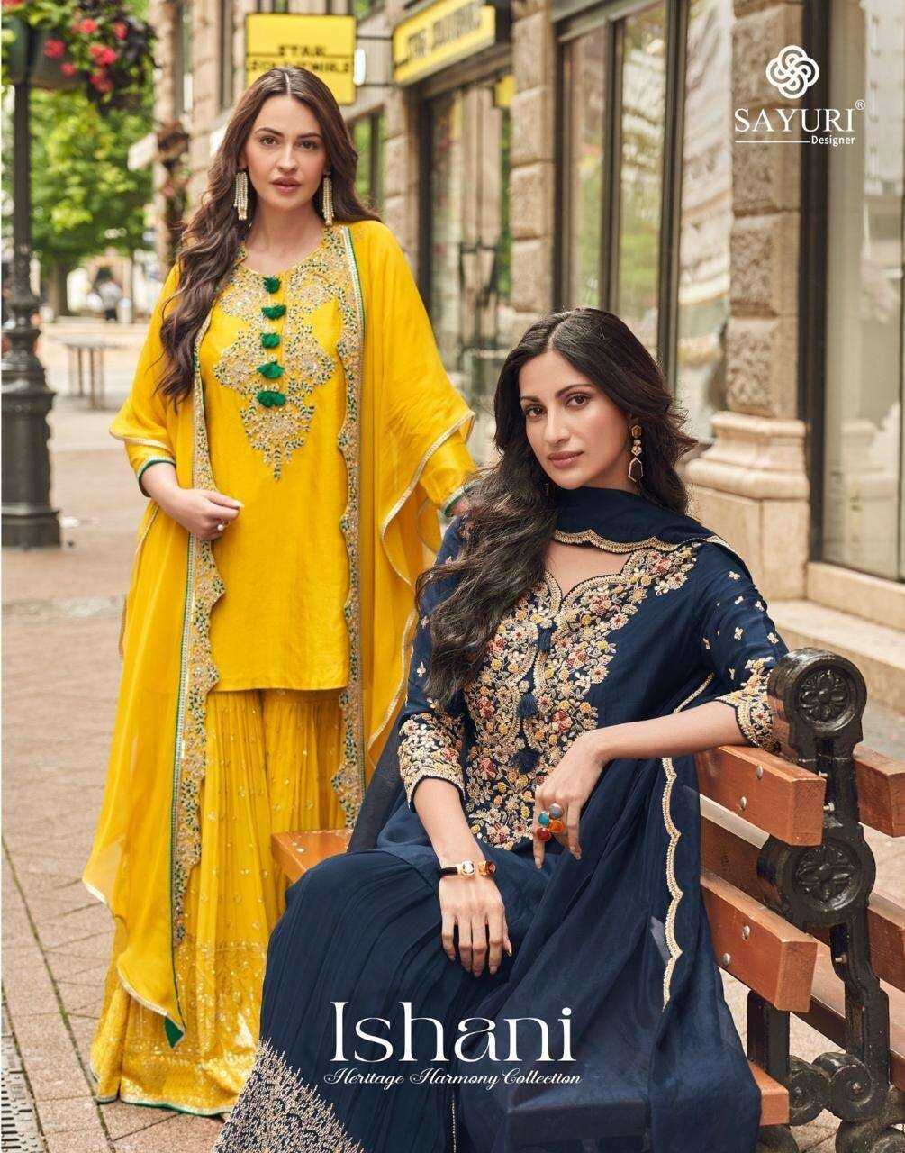 SAYURI DESIGNER PRESENT ISHANI READY TO FESTIVE WEAR DESIGNER SUIT IN WHOLESALE RATE IN SURAT - SAI DRESSES