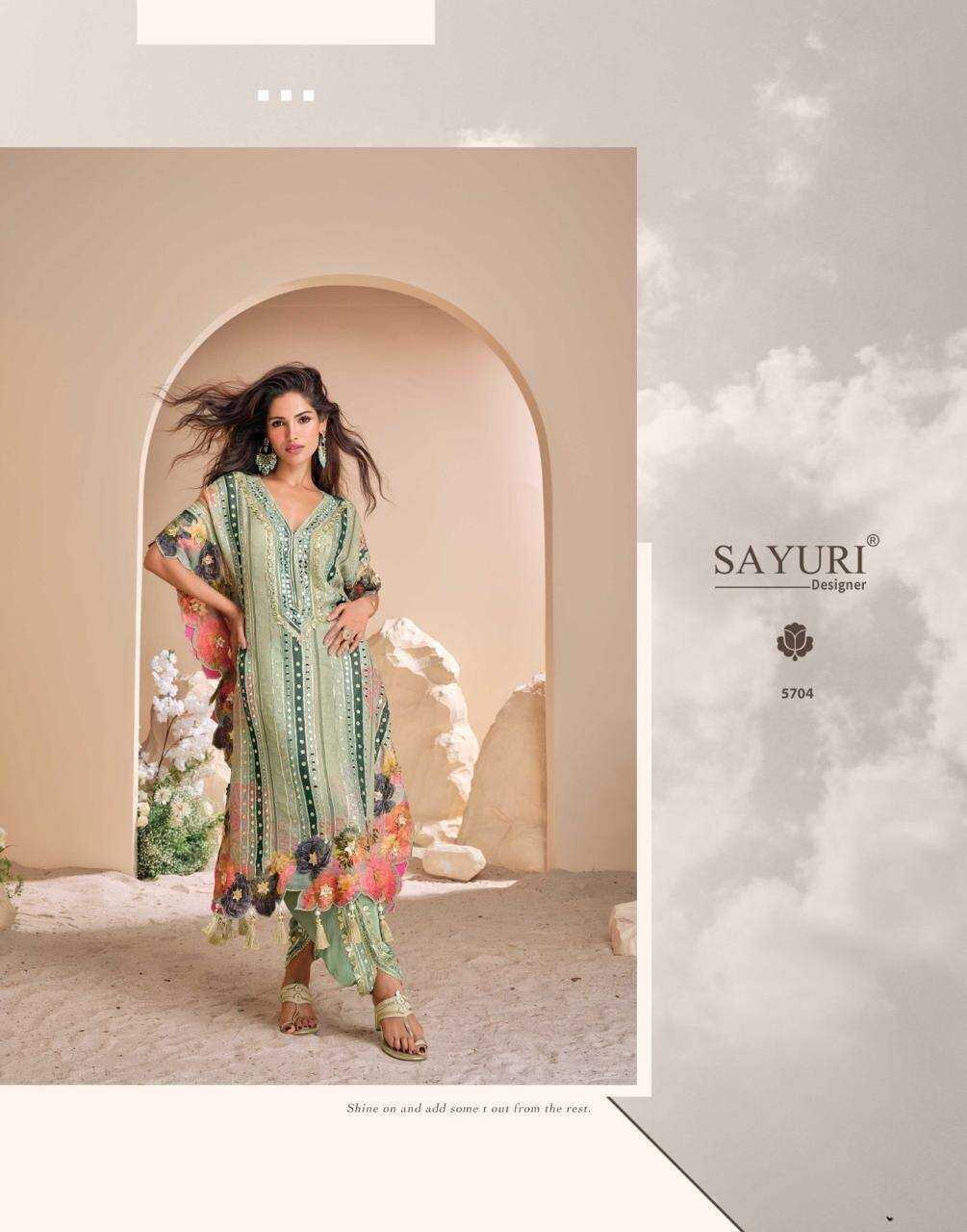 SAYURI DESIGNER PRESENT JHOOMAR READY TO FESTIVE WEAR DESIGNER SUIT IN WHOLESALE RATE IN SURAT - SAI DRESSES