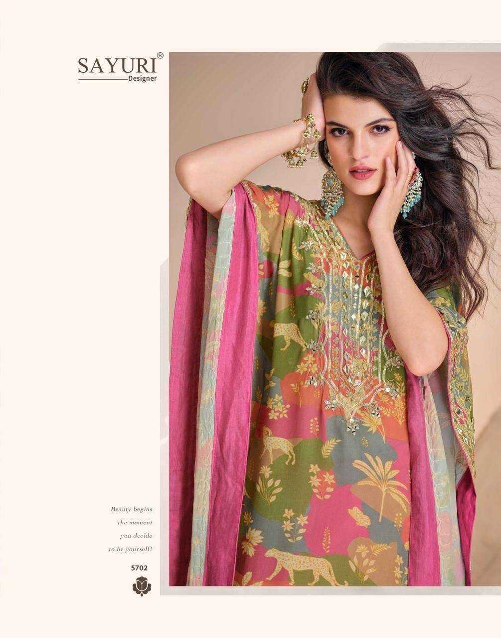 SAYURI DESIGNER PRESENT JHOOMAR READY TO FESTIVE WEAR DESIGNER SUIT IN WHOLESALE RATE IN SURAT - SAI DRESSES