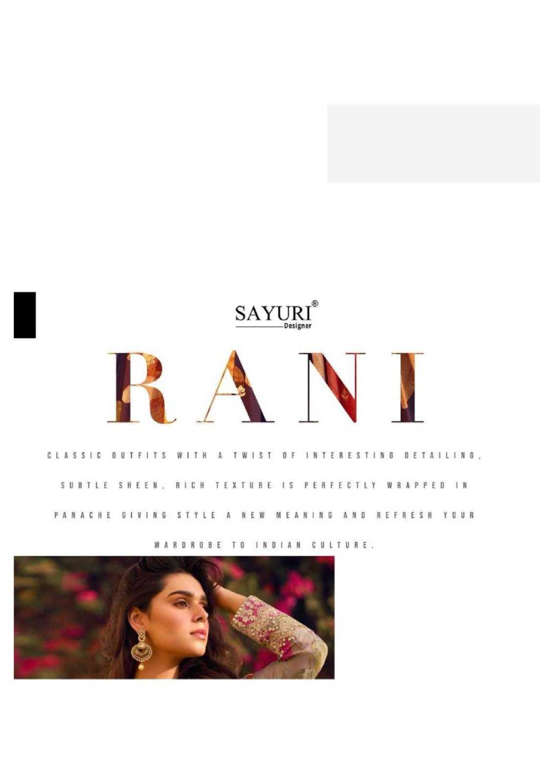 SAYURI DESIGNER PRESENT RANI READY TO FESTIVE WEAR DESIGNER SUIT IN WHOLESALE RATE IN SURAT - SAI DRESSES