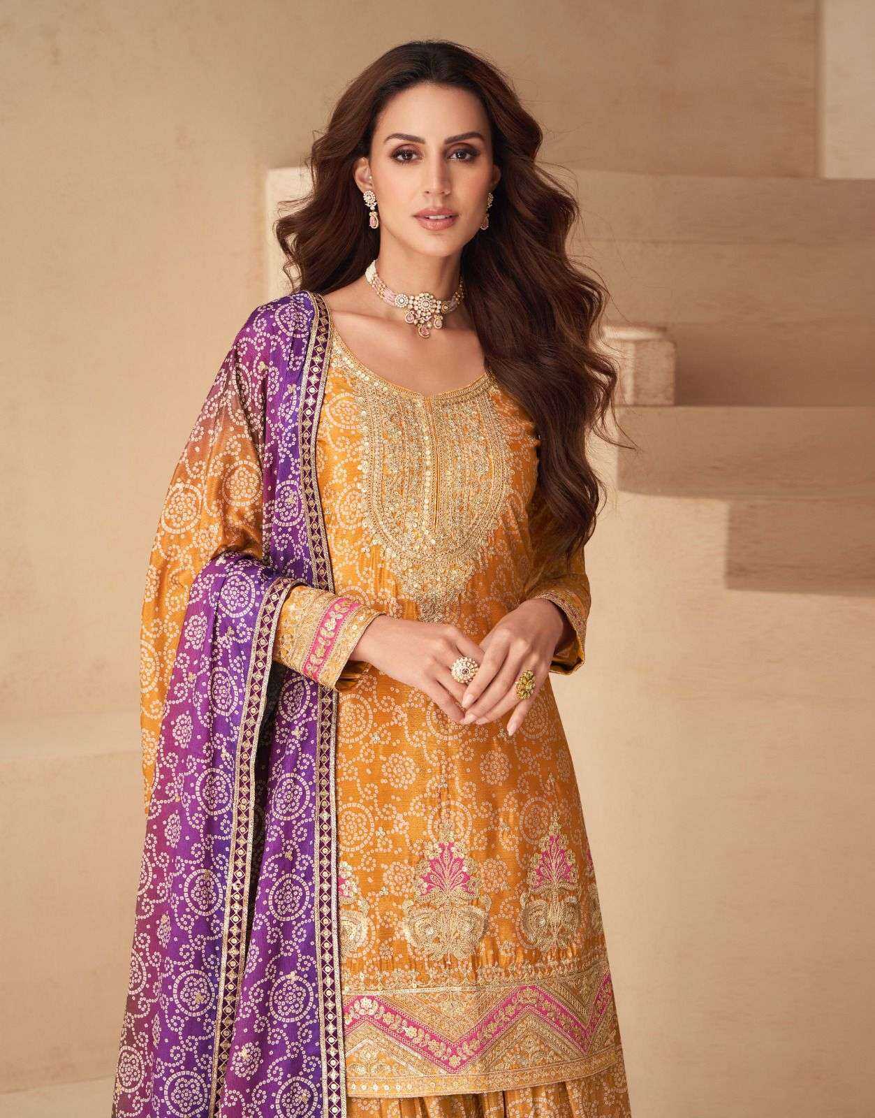 AASHIRWAD CREATION PRESENT NETRA READY TO FESTIVE WEAR DESIGNER SUIT IN WHOLESALE RATE IN SURAT - SAI DRESSES