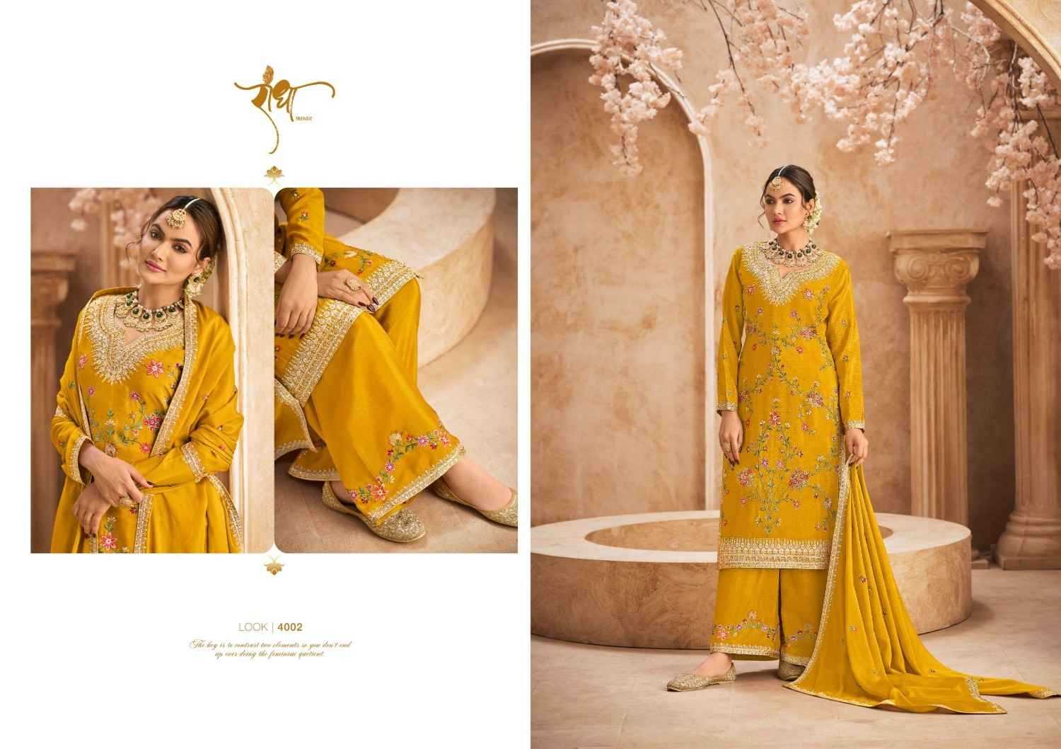 RADHA TRENDZ PRESENT JHALAK READY TO FESTIVE WEAR DESIGNER SUIT IN WHOLESALE RATE IN SURAT - SAI DRESSES