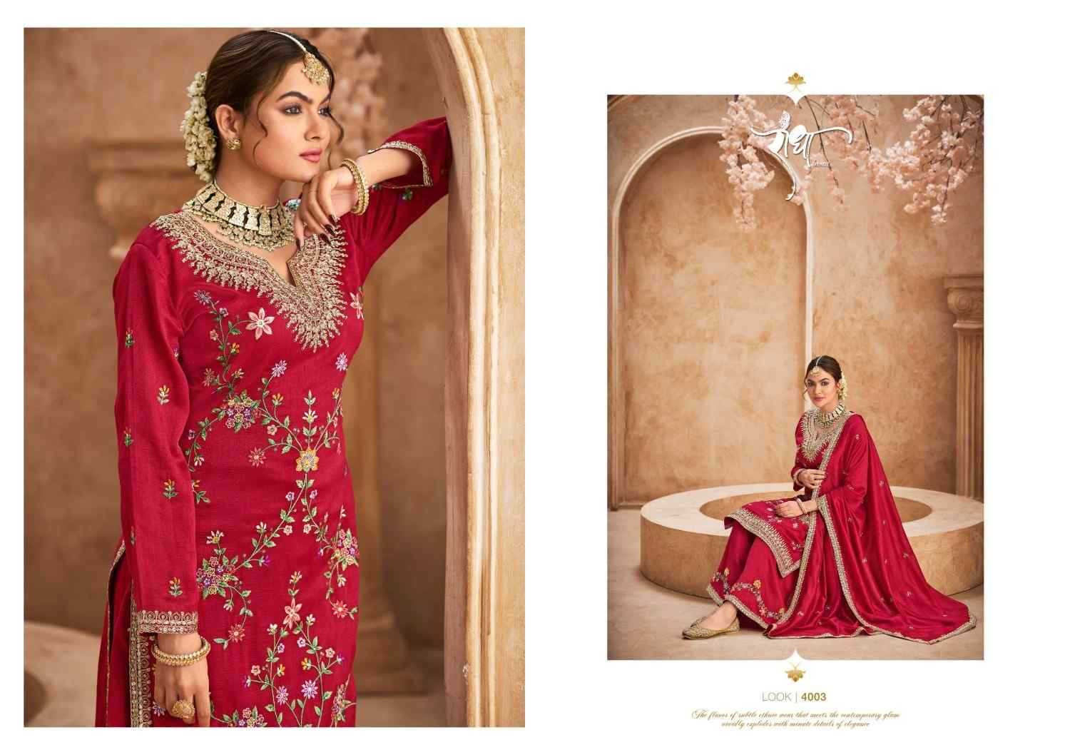 RADHA TRENDZ PRESENT JHALAK READY TO FESTIVE WEAR DESIGNER SUIT IN WHOLESALE RATE IN SURAT - SAI DRESSES