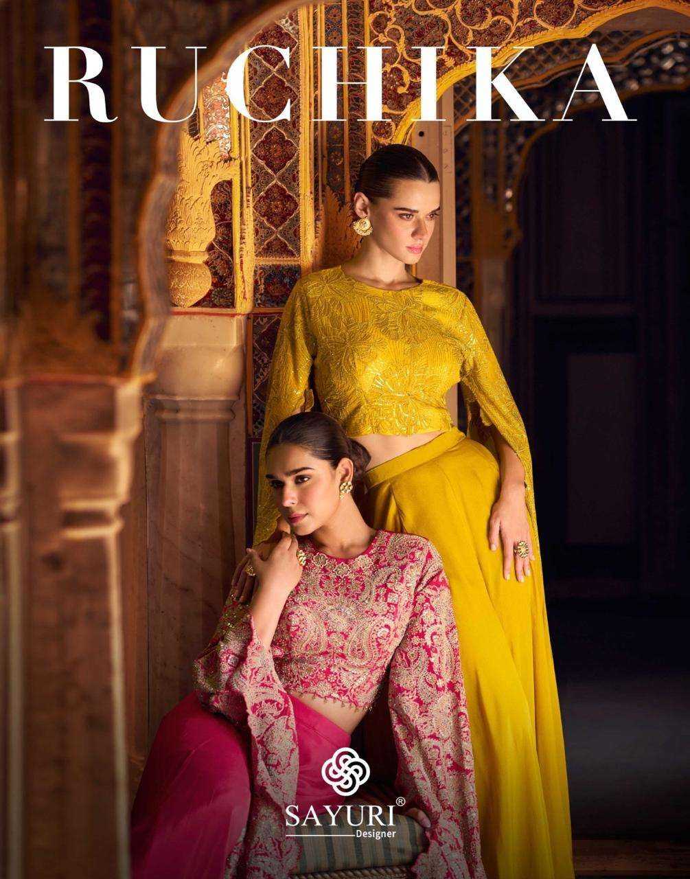 SAYURI DESIGNER PRESENT RUCHIKA READY TO FESTIVE WEAR DESIGNER SUIT IN WHOLESALE RATE IN SURAT - SAI DRESSES