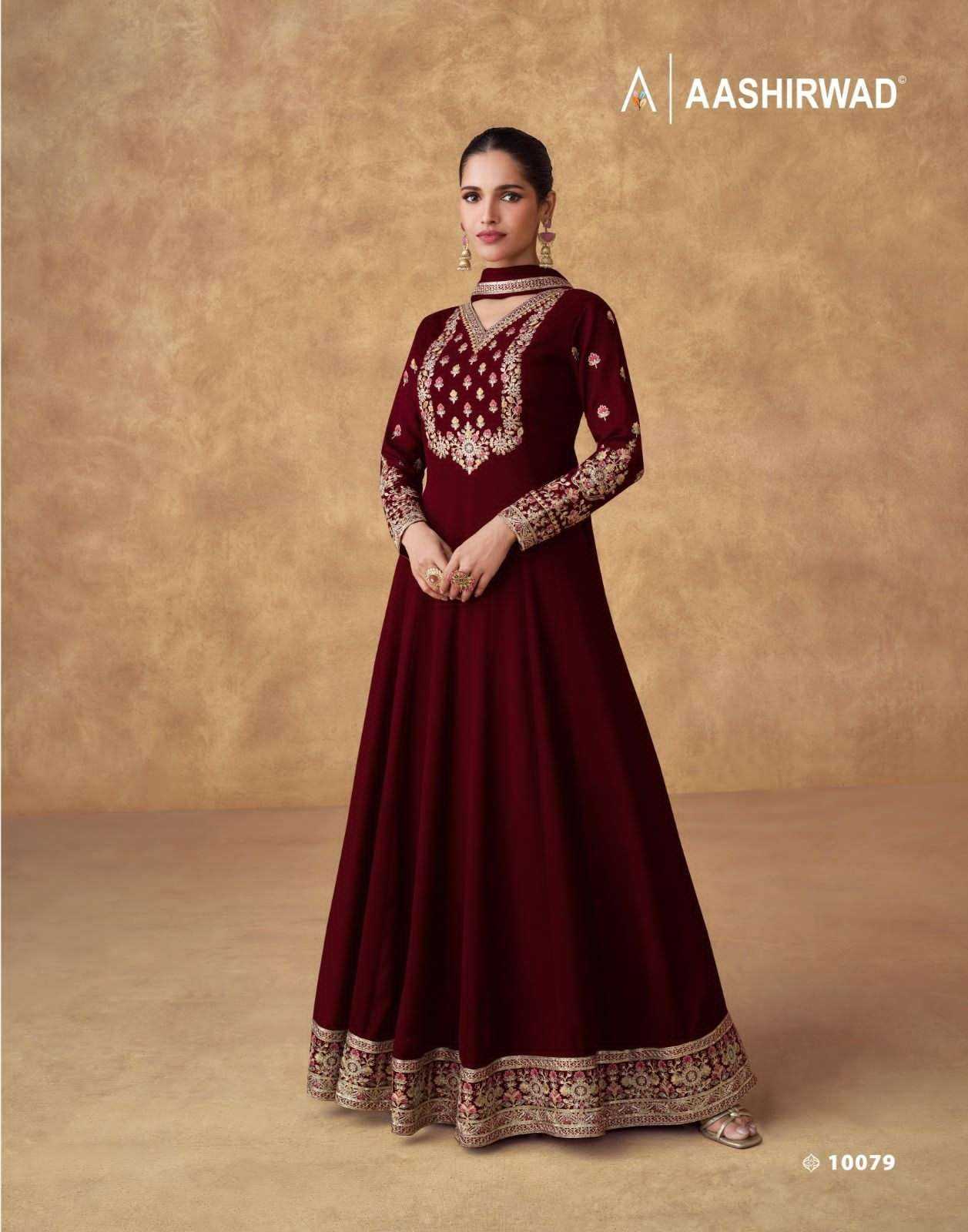 AASHIRWAD CREATION PRESENT SWARA READY TO FESTIVE WEAR DESIGNER SUIT IN WHOLESALE RATE IN SURAT - SAI DRESSES