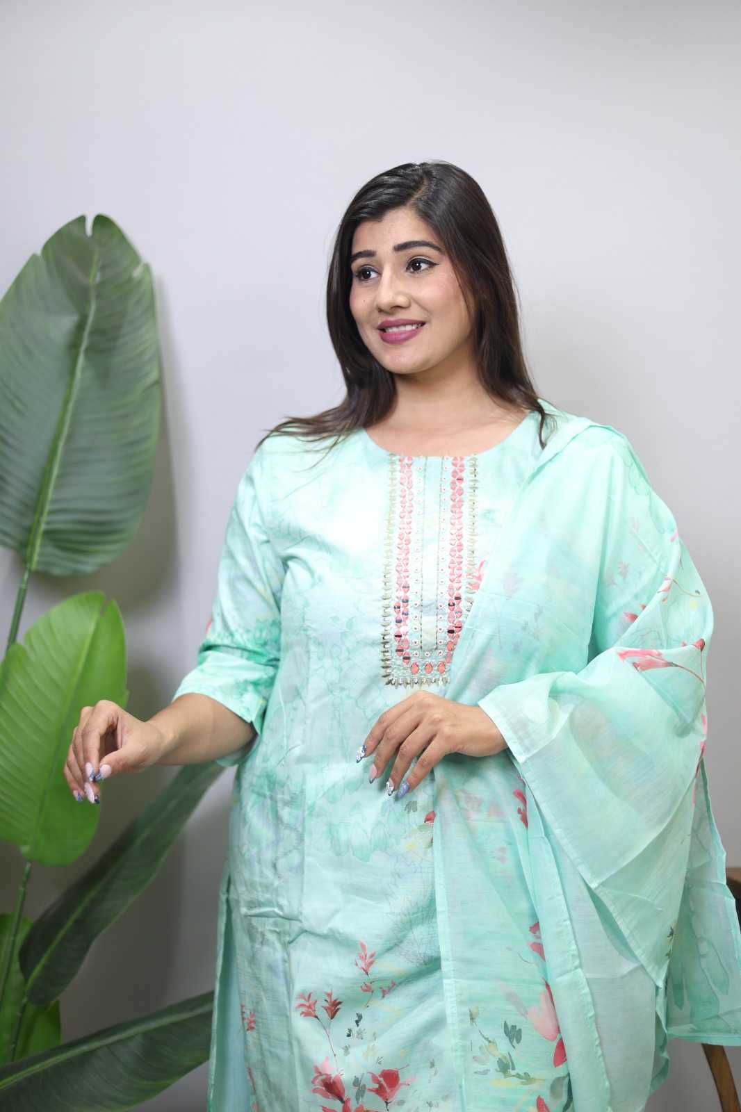  PURE COTTON WITH HANDWORK COLLECTION 4 PIECE COMBO SUITS IN WHOLESALE RATE IN SURAT