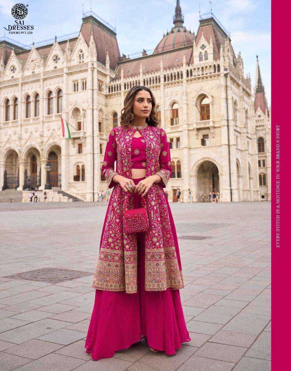 SAI DRESSE PRESENT ISHA CATALOG FOR FESTIVAL WEAR IN FREE SIZE IN WHOLESALE RATE, SURAT