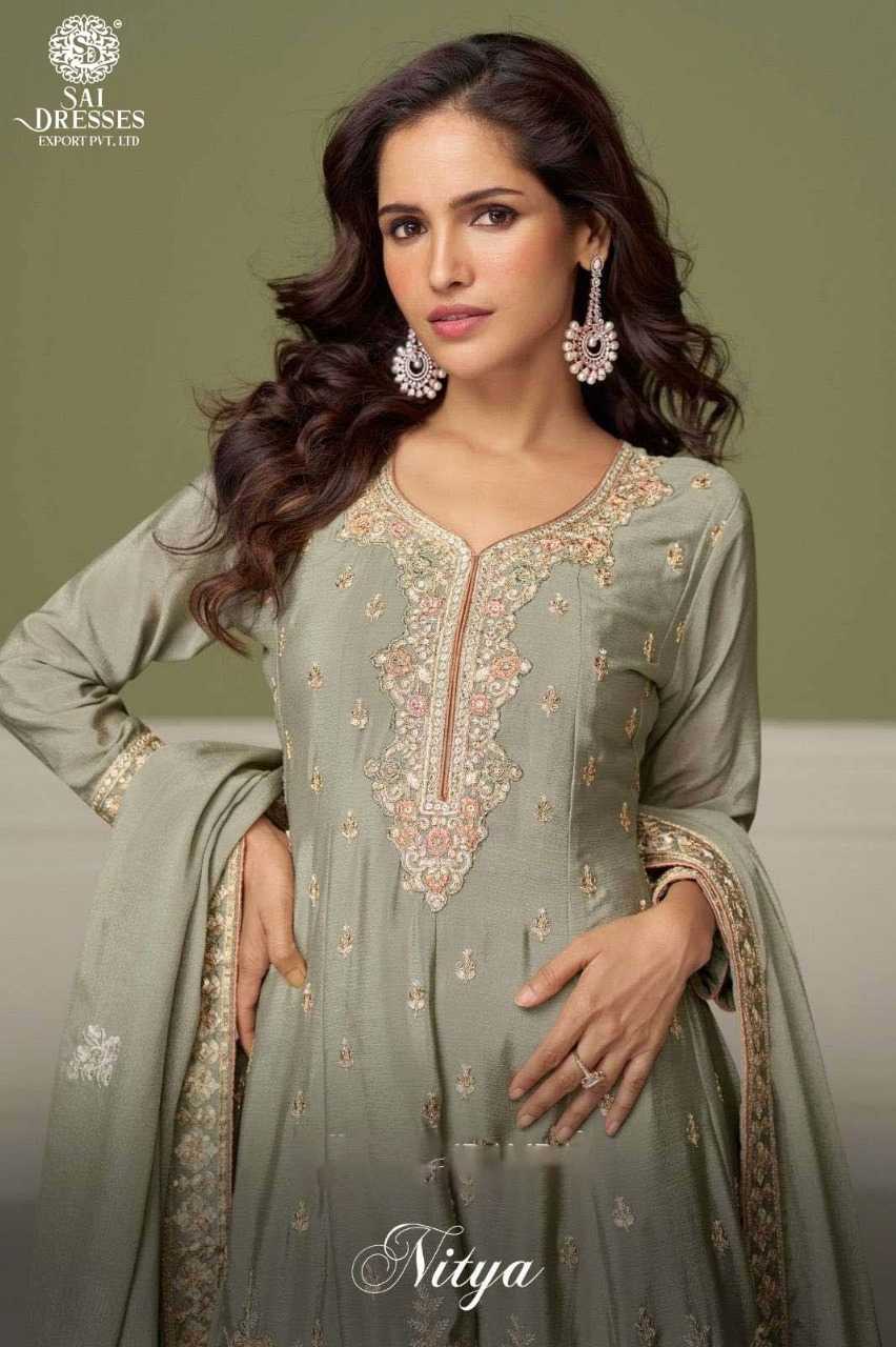 SAI DRESSE PRESENT NITYA CATALOG FOR FESTIVAL WEAR IN FREE SIZE IN WHOLESALE RATE, SURAT