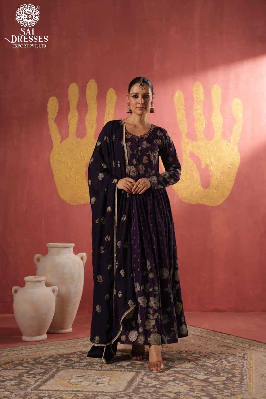 SAI DRESSE PRESENT PURE CREPE SILK HEAVEY HANDWORK FOR FESTIVAL WEAR 0.2 IN DIFFREN SIZE IN WHOLESALE RATE, SURAT