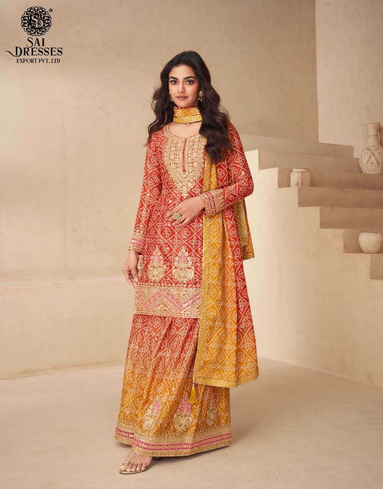 SAI DRESSES PRESENT 0.1  READY TO PARTY WEAR DESIGNER SUIT IN WHOLESALE RATE IN SURAT - SAI DRESSES