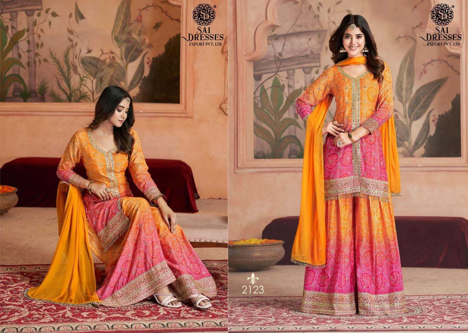 SAI DRESSES PRESENT 0.2 READY TO PARTY WEAR DESIGNER SUIT IN WHOLESALE RATE IN SURAT - SAI DRESSES