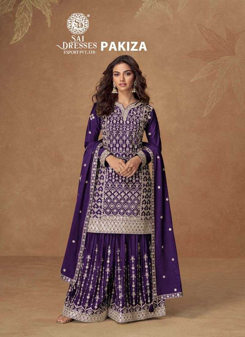 SAI DRESSES PRESENT PAKIZA READY TO PARTY WEAR DESIGNER SUIT IN WHOLESALE RATE IN SURAT - SAI DRESSES