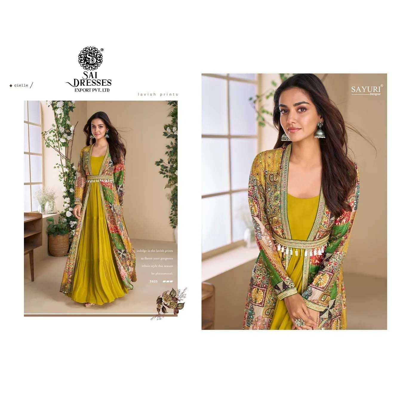 FLARE GOWN WITH A FULL SLEEVE PRINTED SHRUG, BLENDING TRADITION WITH MODERN ELEGENCE IN WHOLESALE RATE IN SURAT