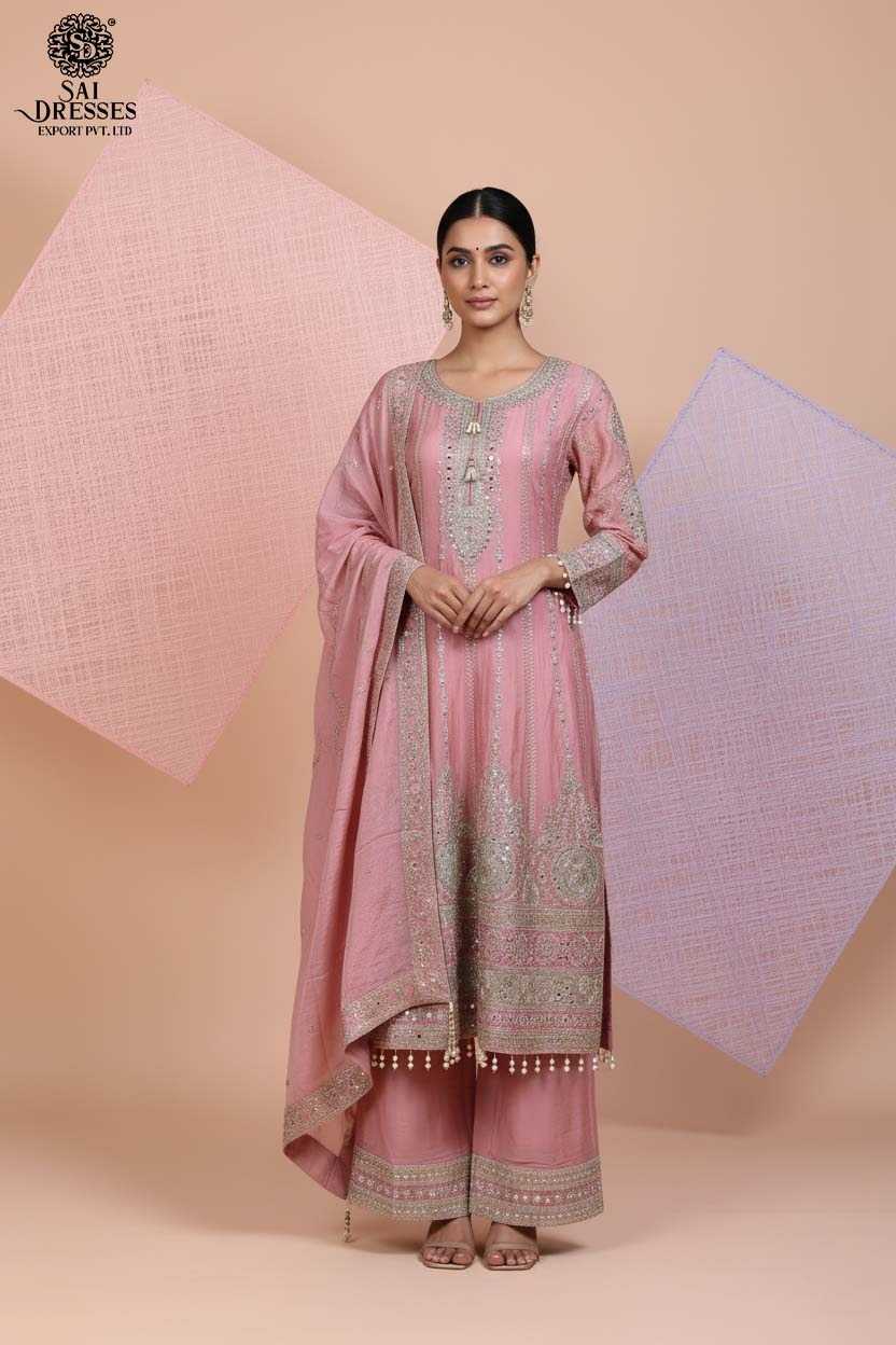 DELICATELY EMBROIDERED PASTEL SUITS IN SOFT SHADES OF BLUE, PINK, AND WHITE – DESIGNED TO ADD A TOUCH OF SOPHISTICATION TO EVERY OCCASION.