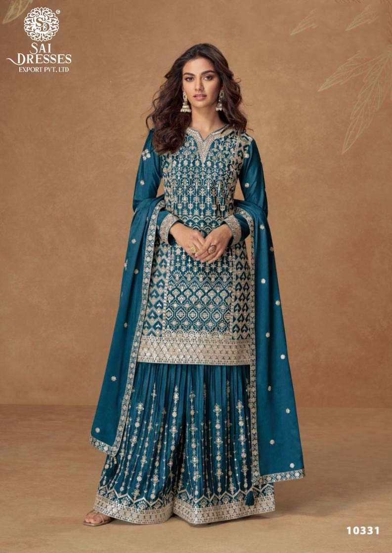 DESIGNER PLAZZO SUIT WITH RICH ZARI AND THREAD EMBROIDERY – PREMIUM PARTY AND FESTIVE WEAR COLLECTION