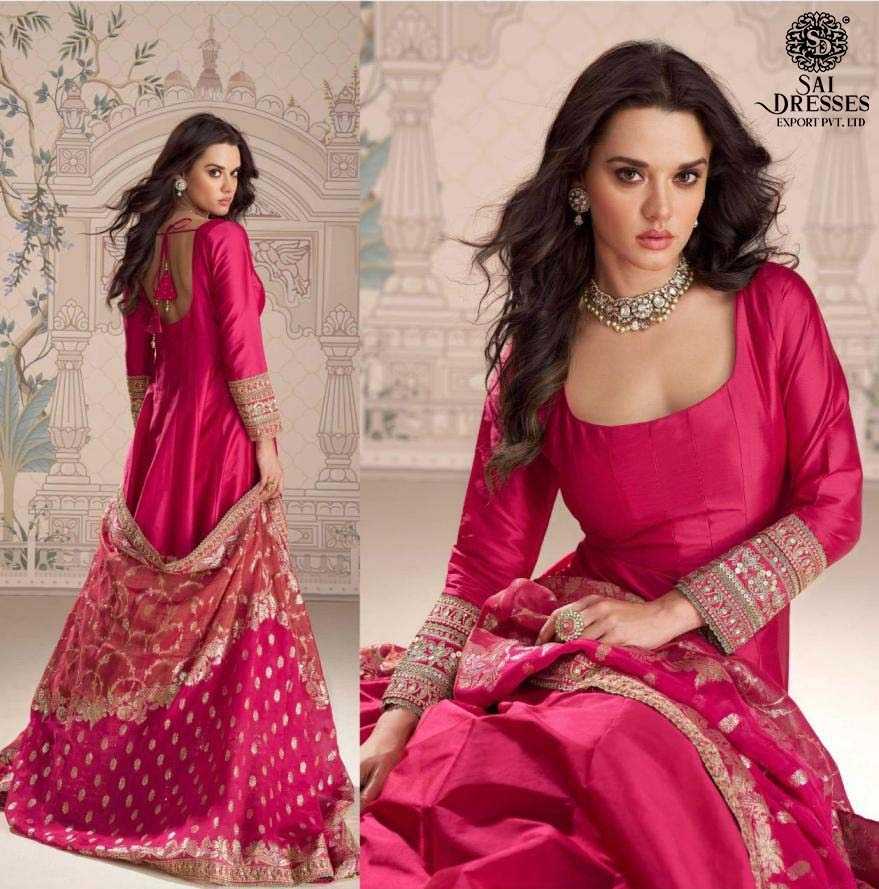 GRACEFUL ANARKALI GOWNS IN LUXURIOUS SILK FABRIC WITH INTRICATE GOLDEN WORK – A PERFECT BLEND OF TRADITION AND ELEGANCE.