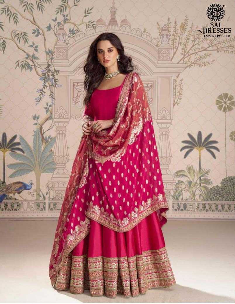 GRACEFUL ANARKALI GOWNS IN LUXURIOUS SILK FABRIC WITH INTRICATE GOLDEN WORK – A PERFECT BLEND OF TRADITION AND ELEGANCE.