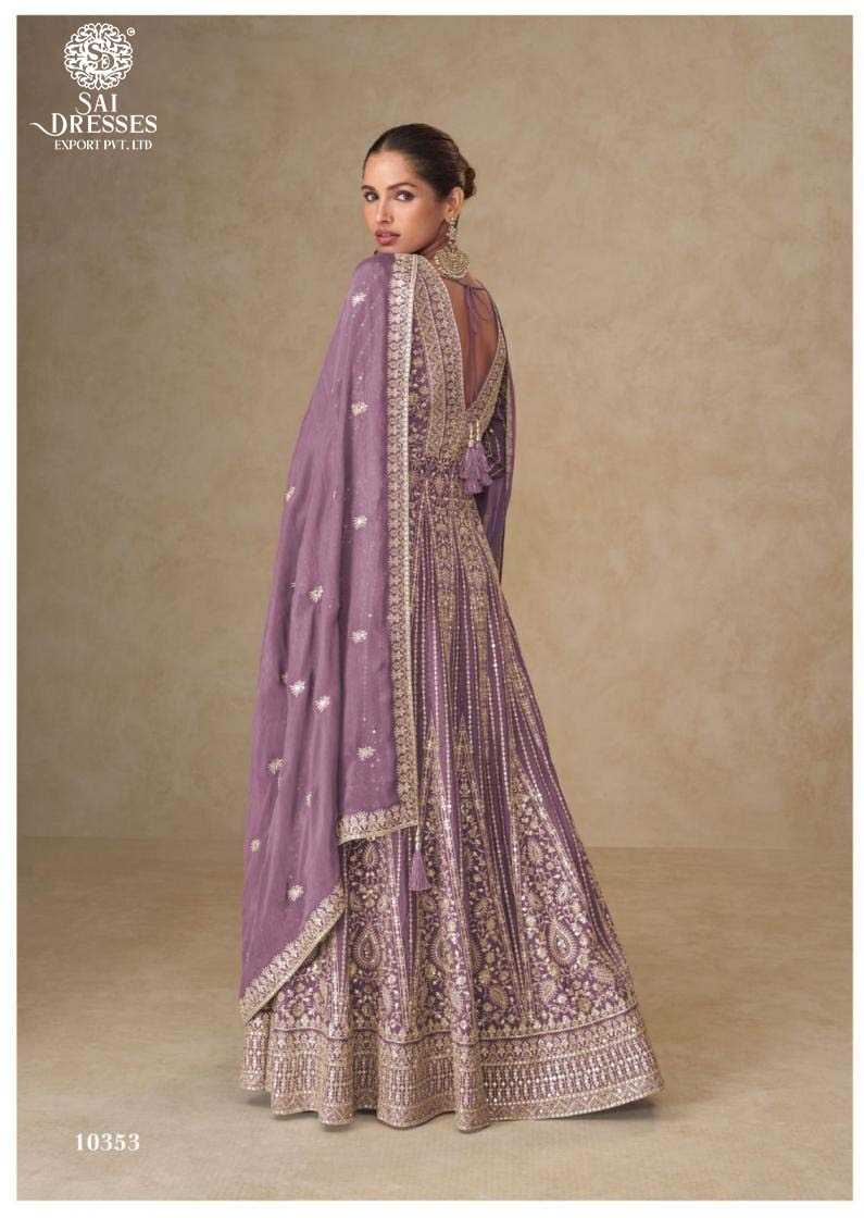 HEAVY FAUX GEORGETTE DESIGNER ANARKALI SUITS WITH ZARI & THREAD EMBROIDERY