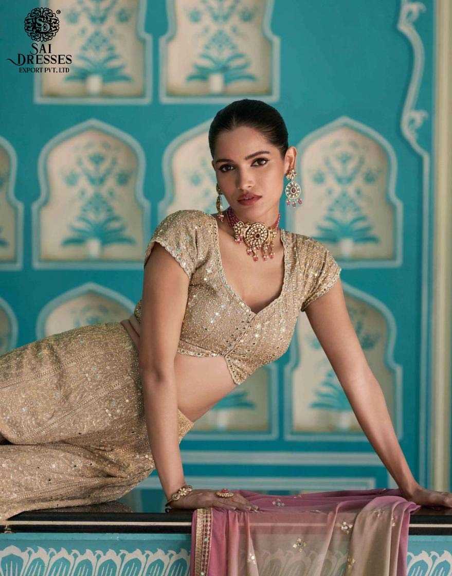 LUXURIOUS GEORGETTE READYMADE PLAZZO SET WITH EMBROIDERED BLOUSE AND DUPATTA, PERFECT FOR WEDDINGS & CELEBRATIONS