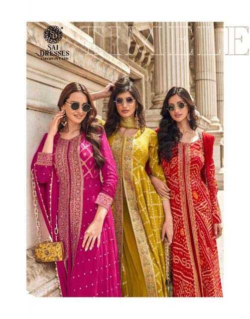 STUNNING BANDHANI ELEGANCE THAT CELEBRATES COLOR, CULTURE, AND CONFIDENCE.