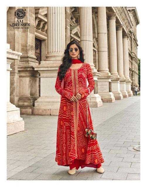 STUNNING BANDHANI ELEGANCE THAT CELEBRATES COLOR, CULTURE, AND CONFIDENCE.