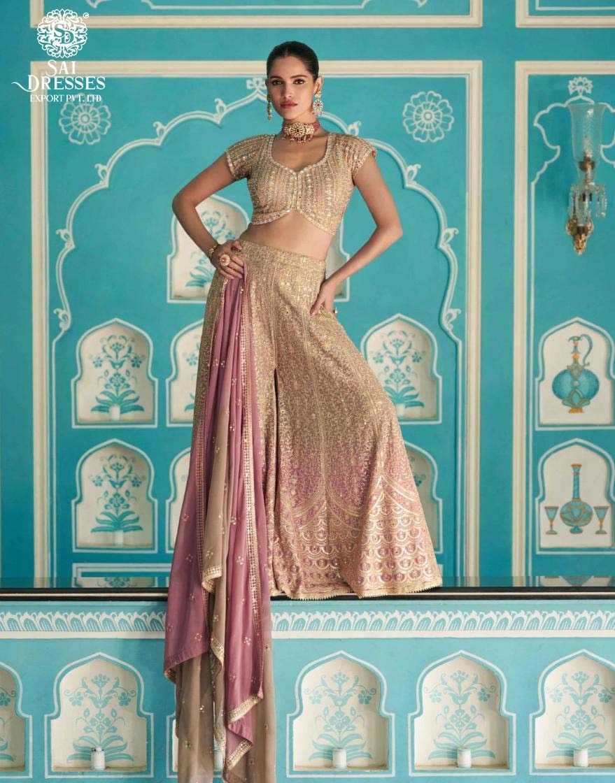 PREMIUM DESIGNER GEORGETTE PLAZZO SETS WITH HEAVY SEQUIN AND THREAD EMBROIDERY – A PERFECT FUSION OF WESTERN ELEGANCE AND TRADITIONAL GLAMOUR.