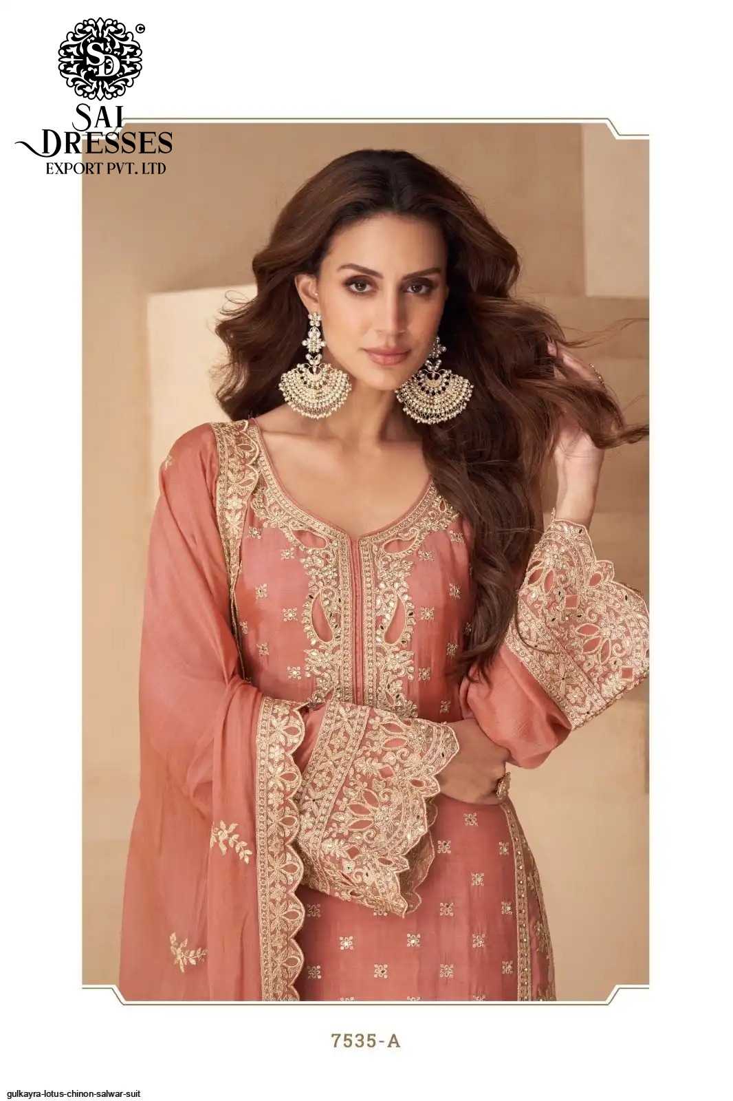 LOTUS PREMIUM CHINON EMBROIDERED SALWAR SUIT WITH DUPATTA IN MULTIPLE COLORS – ELEGANT PARTY & FESTIVE WEAR 