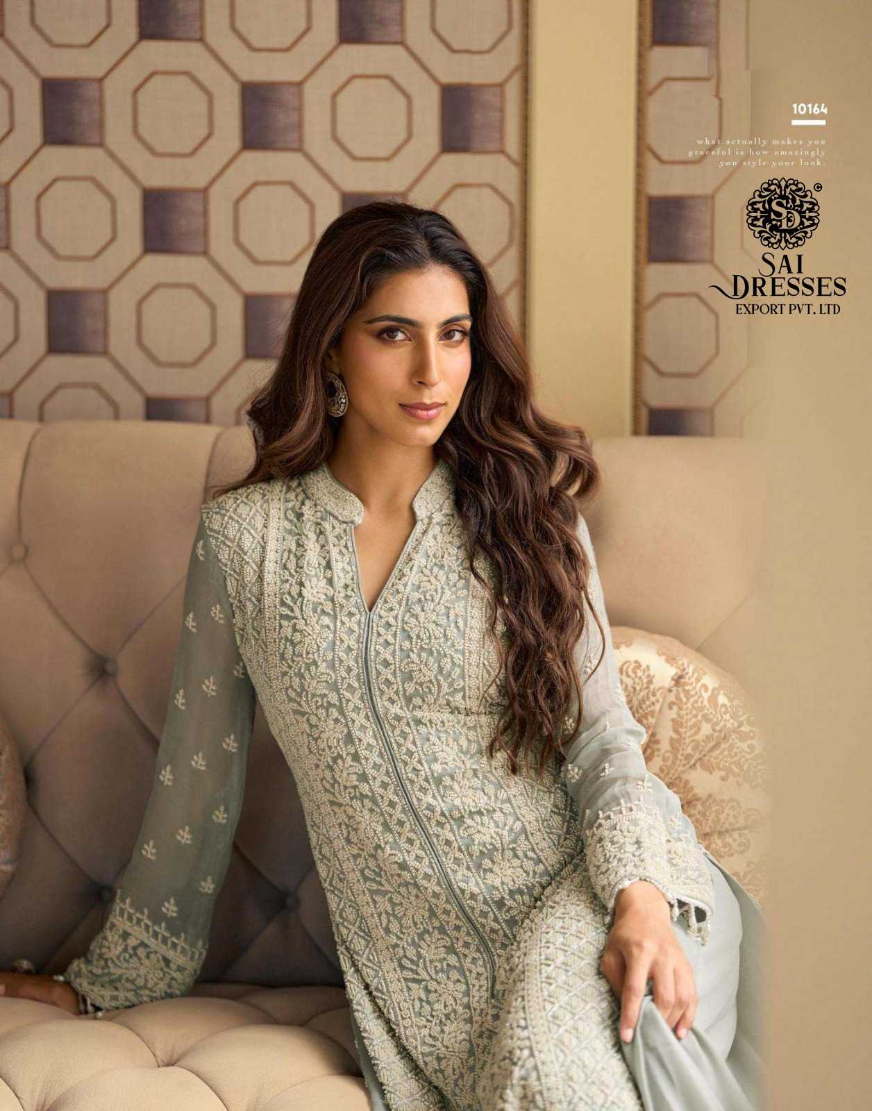 LUXURY EMBROIDERED PREMIUM GEORGETTE DRESSES COLLECTION IN THREE DIFFRENT SHADES