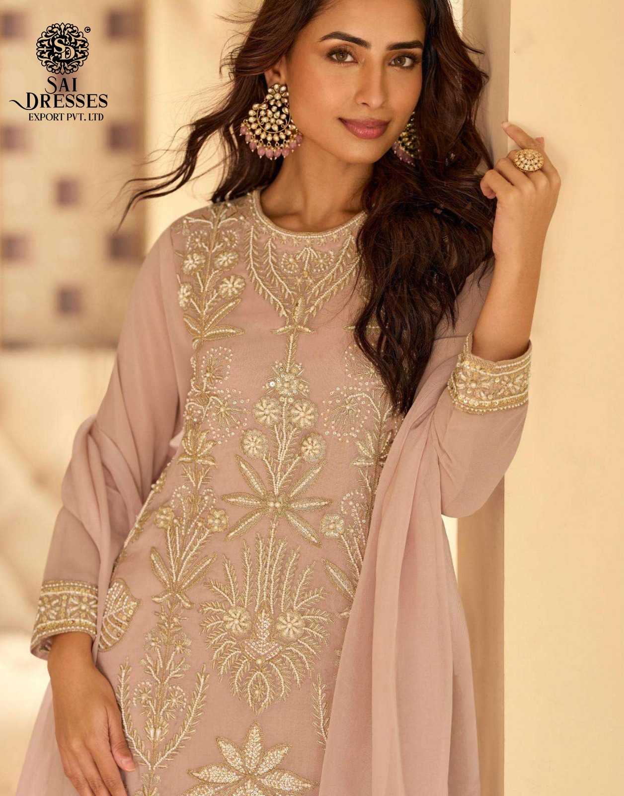 LUXURY EMBROIDERED PREMIUM GEORGETTE DRESSES COLLECTION IN THREE DIFFRENT SHADES