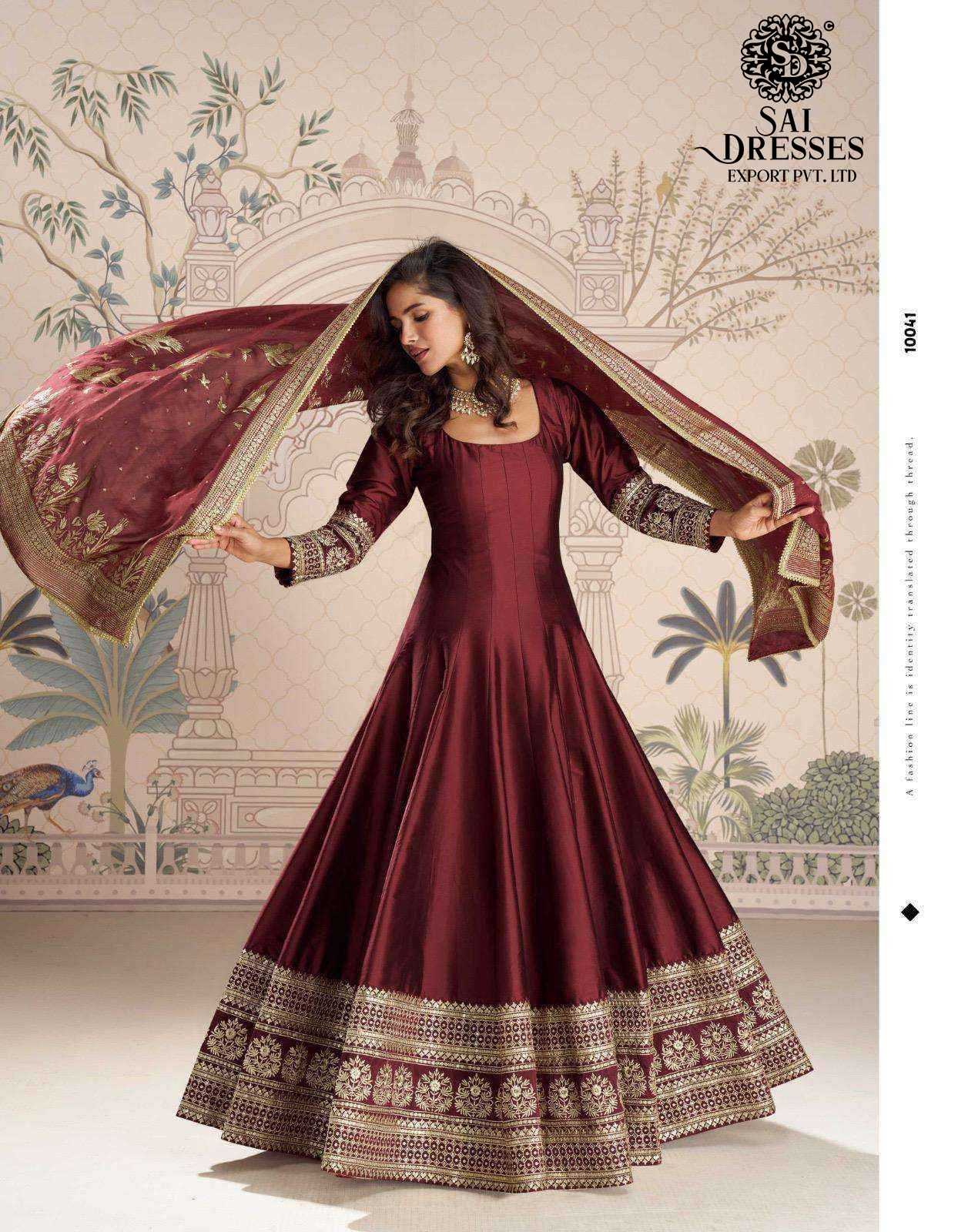 PREMIUM DESIGNER GOWN  WITH HEAVY BORDER WORK AND MATCHINGVISCOS JACQUARD SILK DUPATTA