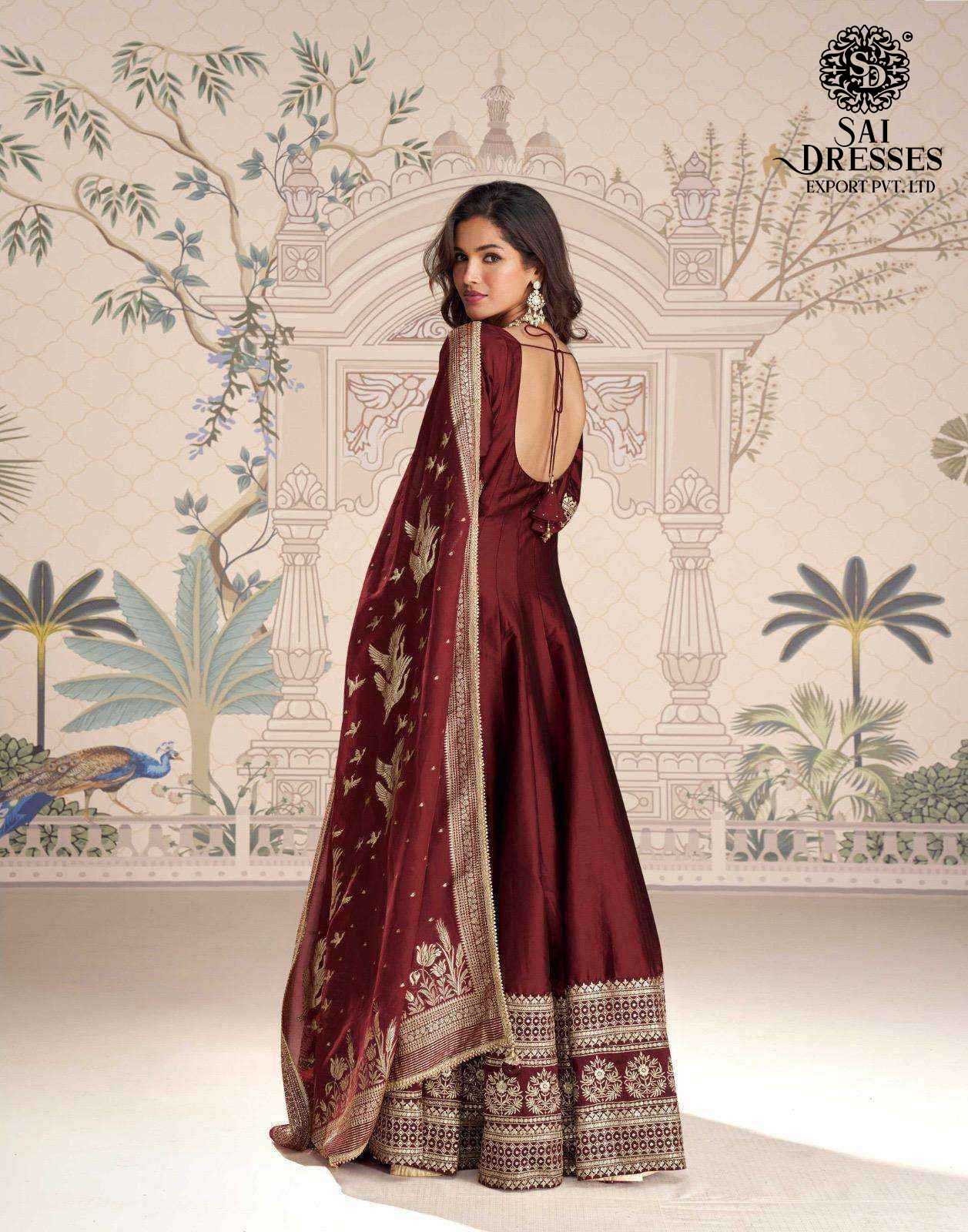 PREMIUM DESIGNER GOWN  WITH HEAVY BORDER WORK AND MATCHINGVISCOS JACQUARD SILK DUPATTA